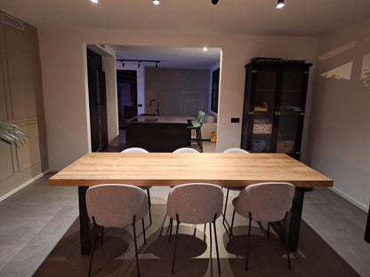 MESA DE COMEDOR ARTESANAL - 240 X 100 X 77 X 6 CM