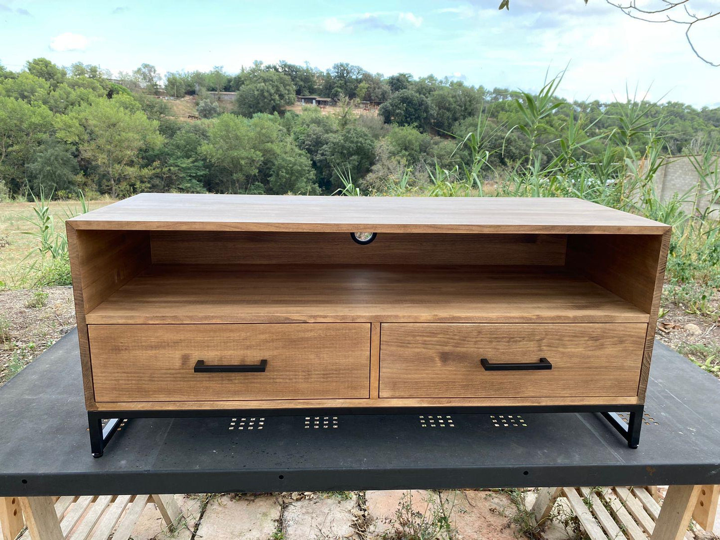 DISEÑO DE CONSOLA CON ESENCIA NATURAL - 120 X 40 X 45 CM